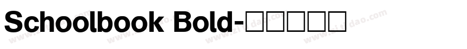Schoolbook Bold字体转换